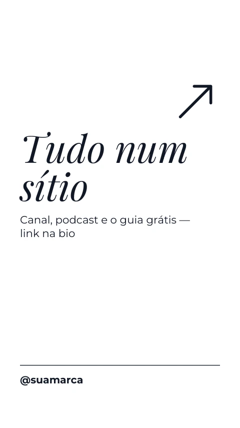 Pré-visualização do modelo Os meus links (Creator)