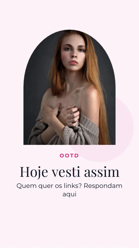 Pré-visualização do modelo Look do dia (story) (Influencer)