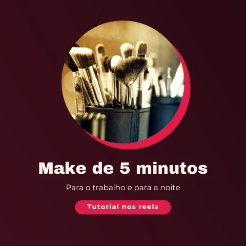Pré-visualização do modelo Maquilhagem do dia (Influencer)