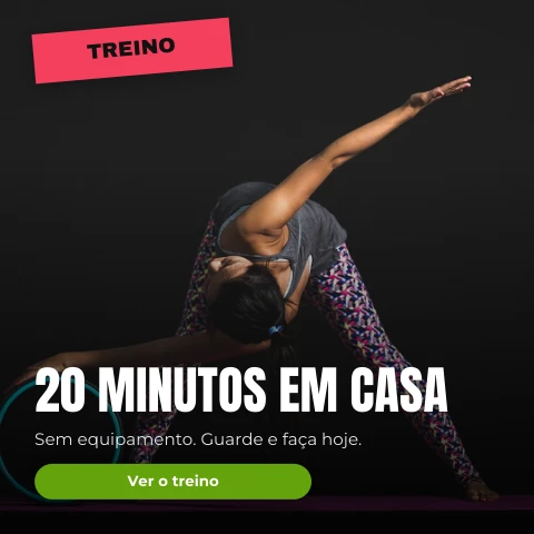 Pré-visualização do modelo Treino em casa (Influencer)