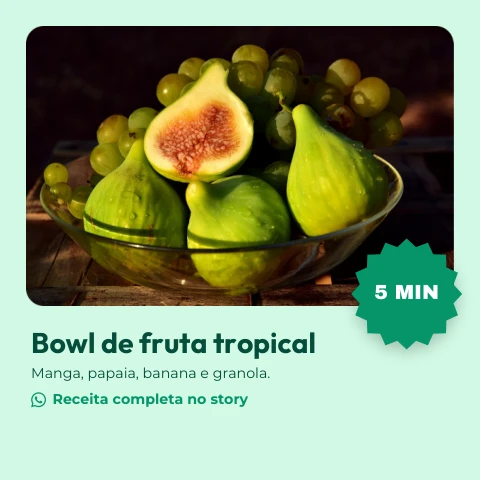 Pré-visualização do modelo Receita saudável (Influencer)