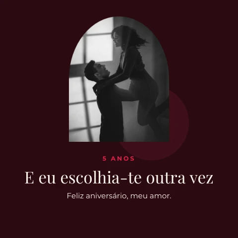 Pré-visualização do modelo Nós dois (Influencer)