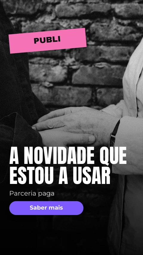 Pré-visualização do modelo Publicidade (Influencer)