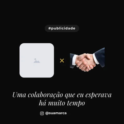 Pré-visualização do modelo Parceria nova (Influencer)