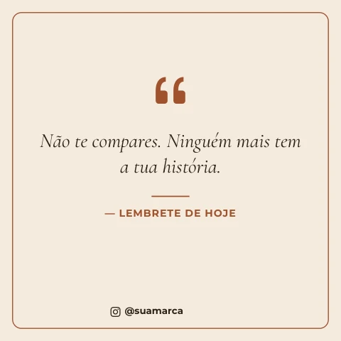 Pré-visualização do modelo Lembrete de autoestima (Influencer)