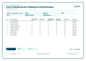 Pré-visualização do modelo Pauta Modular - Branca Arredondada - Turquesa (Pauta Modular (Formação))